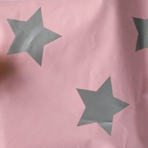 25 10X13 Pink Silver Star Poly Mailers CLEARANCE - Picture 5 of 5